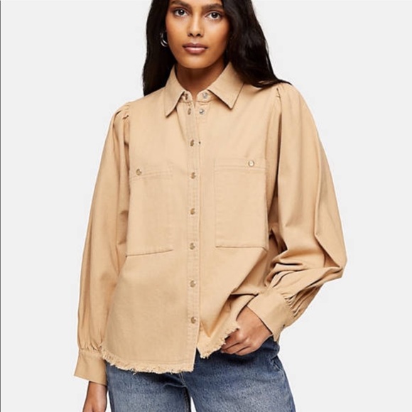 Topshop Fringe shirt jacket, perfect for fall - Picture 2 of 5